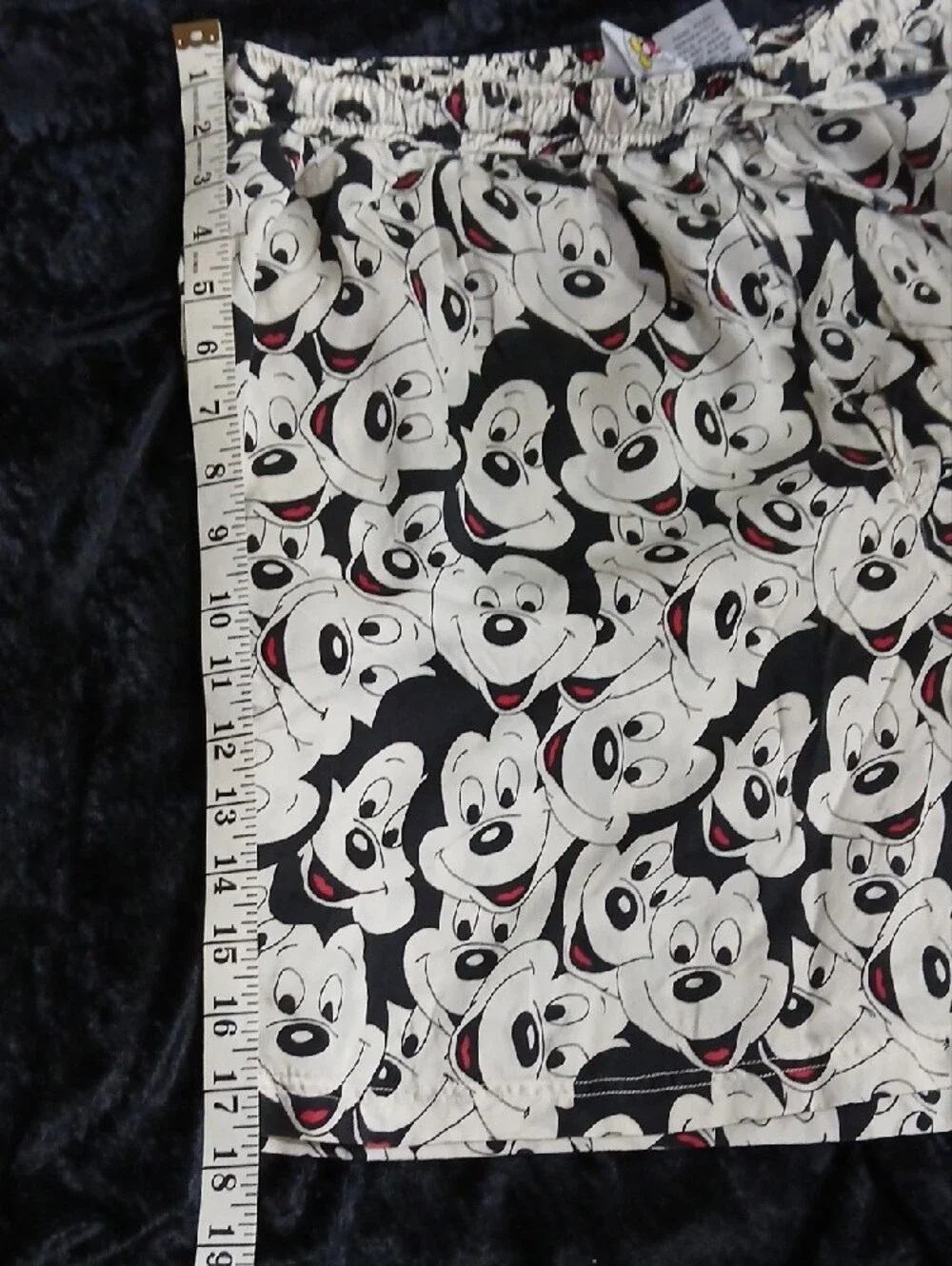 Mickey Mouse & Company@Disney Black-White-Red 100% Silk Vintage Boxer & Leisure